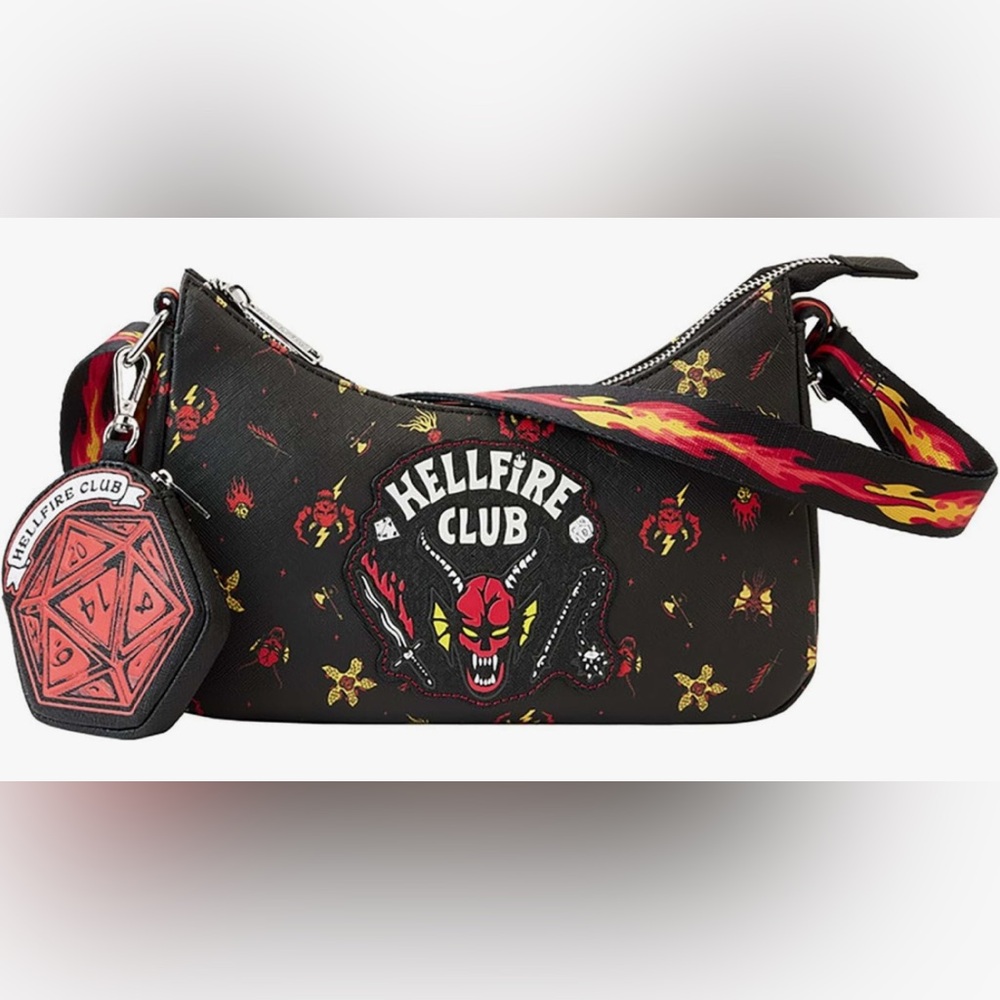 Loungefly Stranger Things Hellfire Club Crossbody Bag NWT RARE ITEM